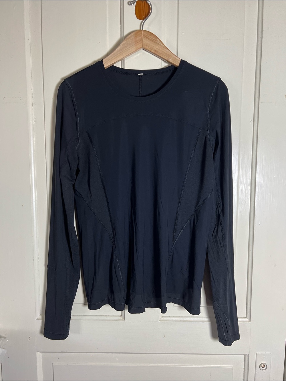Lululemon Runbeam Long Sleeve Black Size 8 W3A51S